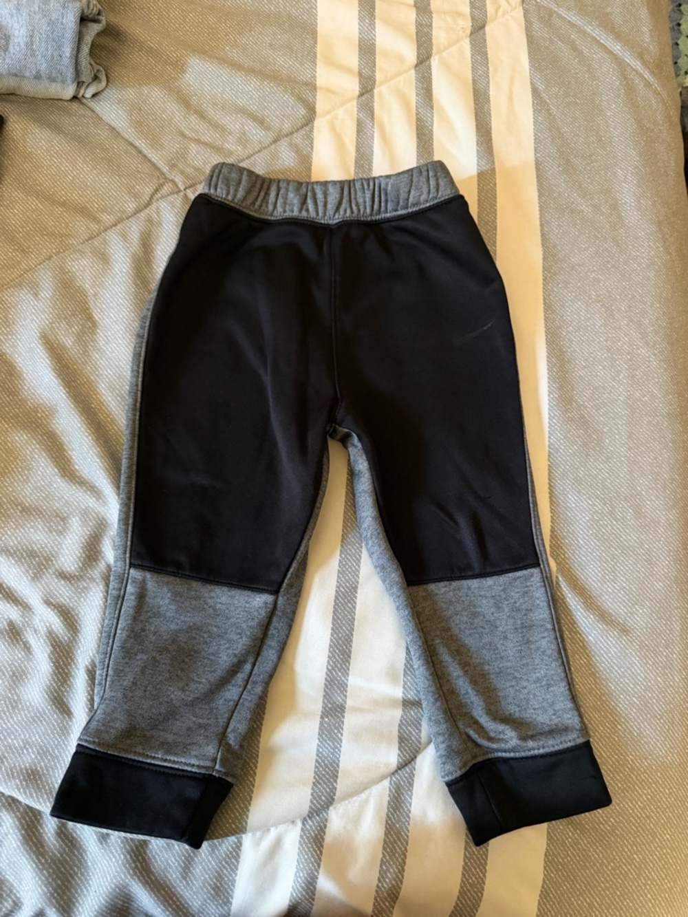 Nike Black and Gray Kids Athletic Joggers